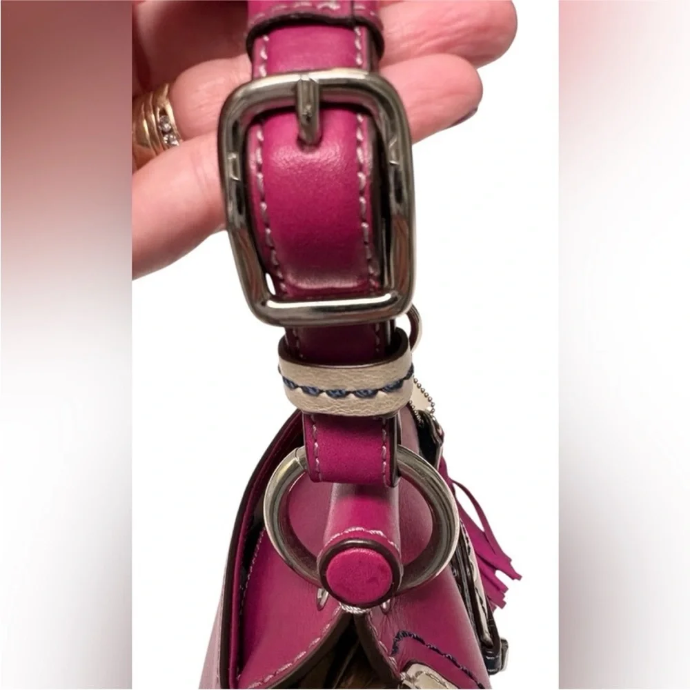 Coach Mini Willis 70th Anniversary Legacy Colorblock in Berry Slate 21741 2012